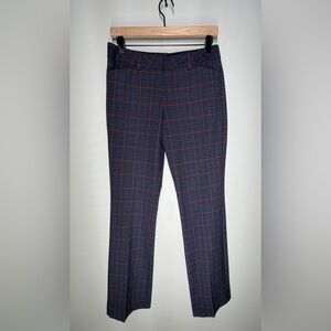 NEW Express Editor Windowpane Plaid Tailored Trousers Workwear Office Chic 2010s